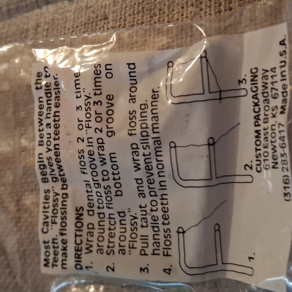 Dental Flosser Holder - Light Blue - Picture 2 of 2